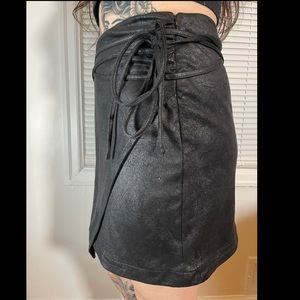 Free People Walk On Faux Suede Skirt